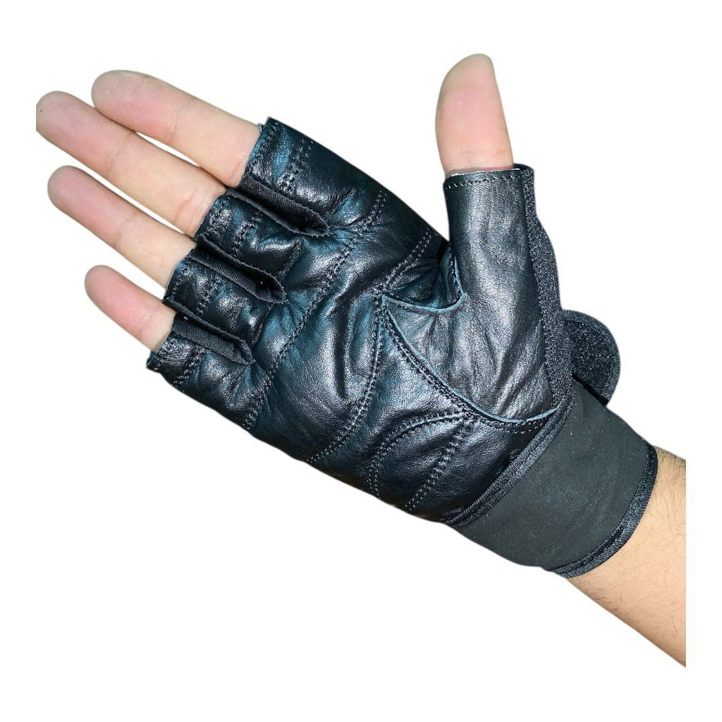 Leather  Gloves + Shaker Bottle Deal