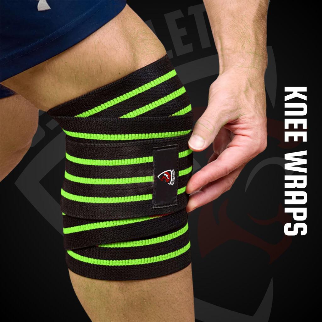 POSHGEARS Knee Wraps for Weightlifting – Heavy-Duty Compression