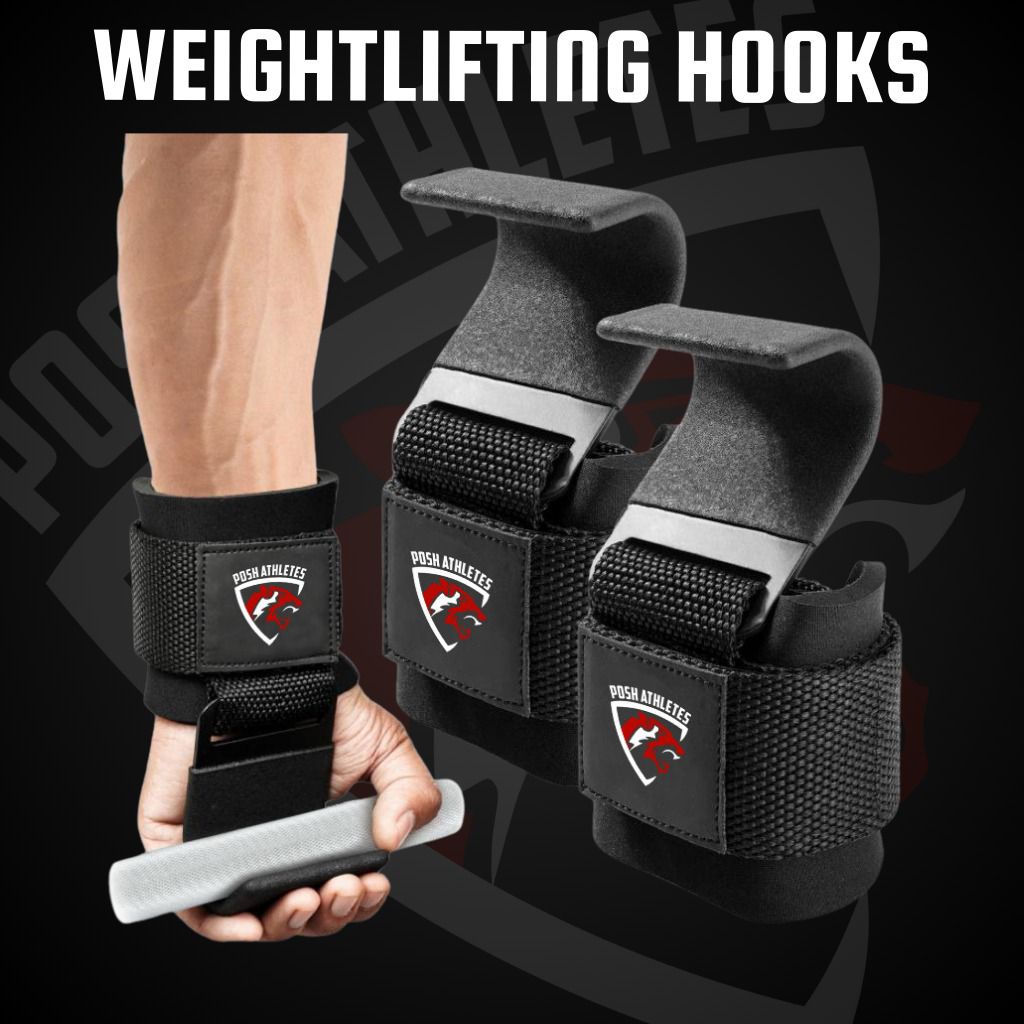 Weightlifting Hooks for Heavy Lifting | Grip Support for Deadlifts & Pulls – Posh Gears