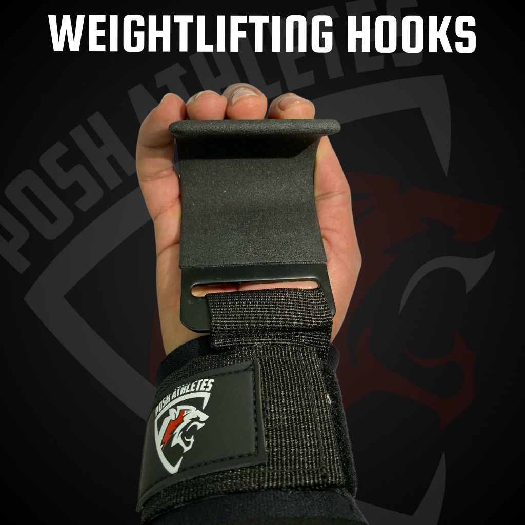 Weightlifting Hooks for Heavy Lifting | Grip Support for Deadlifts & Pulls – Posh Gears