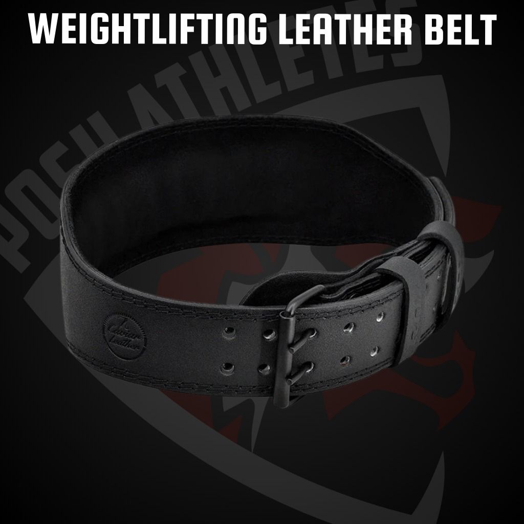 Premium Weightlifting Leather Belt – Durable Support for Powerlifting & Gym Workouts
